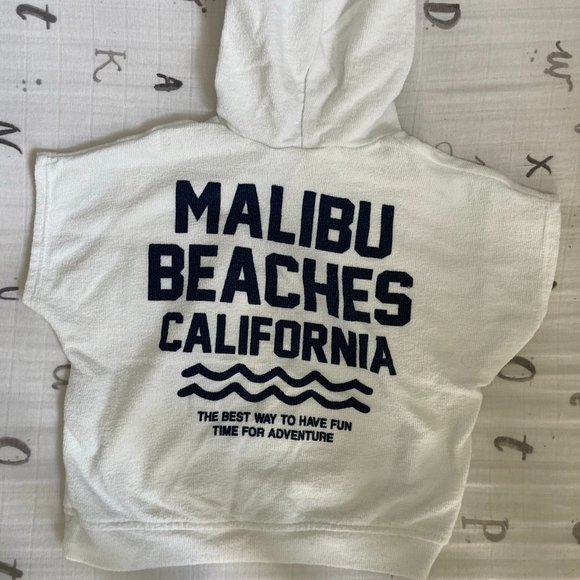 Zara Hooded Terrycloth Poncho - Picture 3 of 4